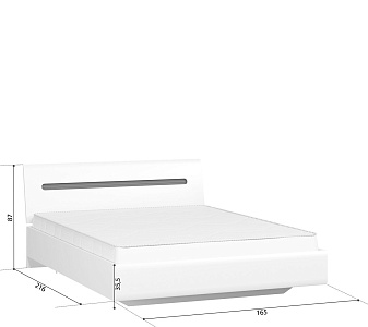 Кровать Ацтека S205-LOZ 160 белый