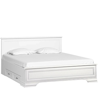Кровать Кентаки S320-LOZ/180+выкатные тумбы белый