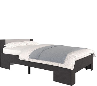 Кровать Кристофф LOZ120х200 матера/серый