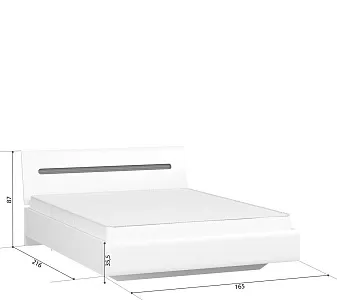 Кровать Ацтека S205-LOZ 160 белый