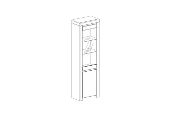 Шкаф с витриной Таурус 1V1D