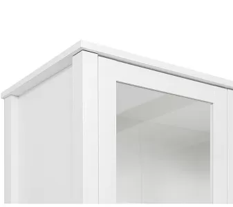 Шкаф-витрина Хельга REG2W2S с подсветкой белый