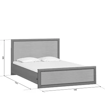 Кровать Коен LOZ 140x200 Венге/Штрокс