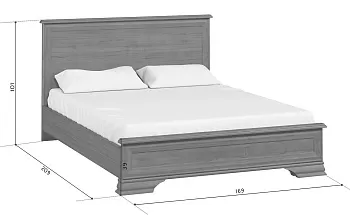 Кровать Кентаки S320-LOZ/160x200 каштан