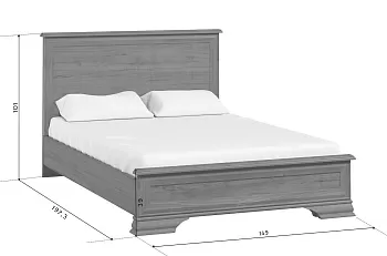 Кровать Кентаки S320-LOZ/140x200 каштан